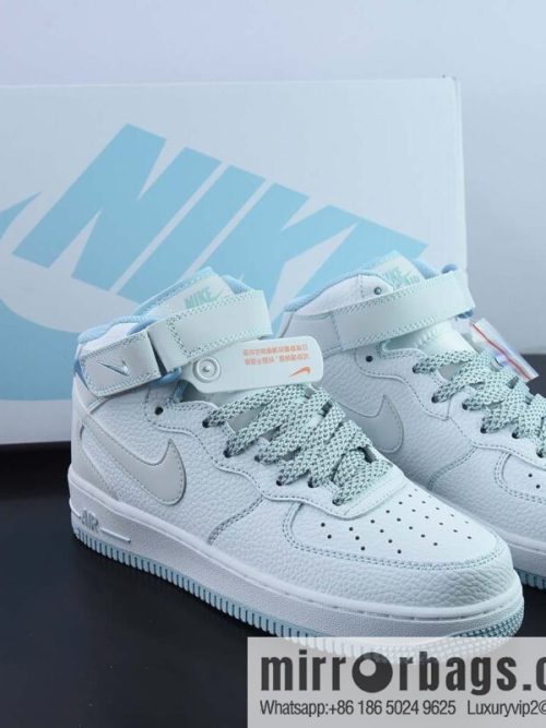 Nike Air Force 1 Mid Mark line Gypsy, ice blue color scheme Air Force No. 1 mid-help casual board shoes Item number: MK0619-255