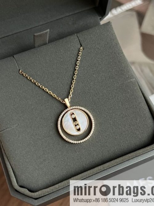 Messika LUCKY MOVE white fritillary necklace