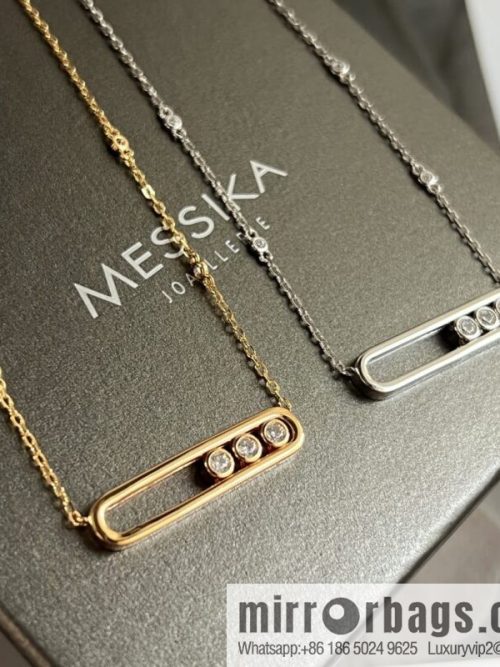 Messika MOVE glossy three diamond necklace
