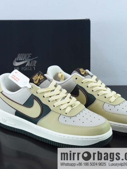 NK Air Force 1 \'07 Low LX \"White/Dark Grey\" Air Force One Classic Low Top Versatile Casual Sports Shoes \"patchwork Light Yellow Dark Green Grey Purple\" LJ8822-333