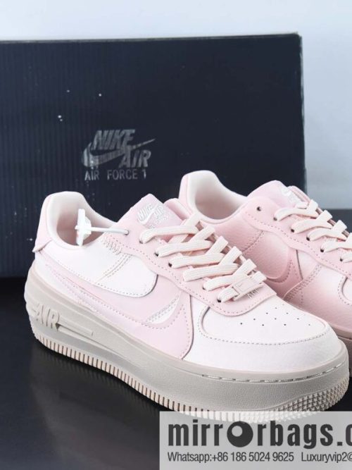 Nk Air Force 1 PLT.AF. ORM \"Pink\" Air Force One new low-top casual shoes DJ9946-600