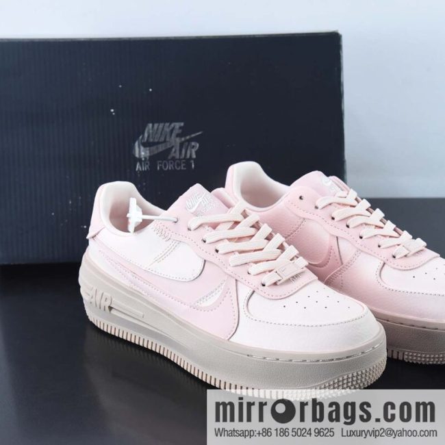 Nk Air Force 1 PLT.AF. ORM \"Pink\" Air Force One new low-top casual shoes DJ9946-600