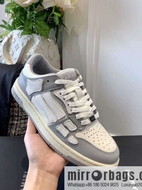 G03H4 AMIRI 21SS SKEL-TOP Bone Low Top