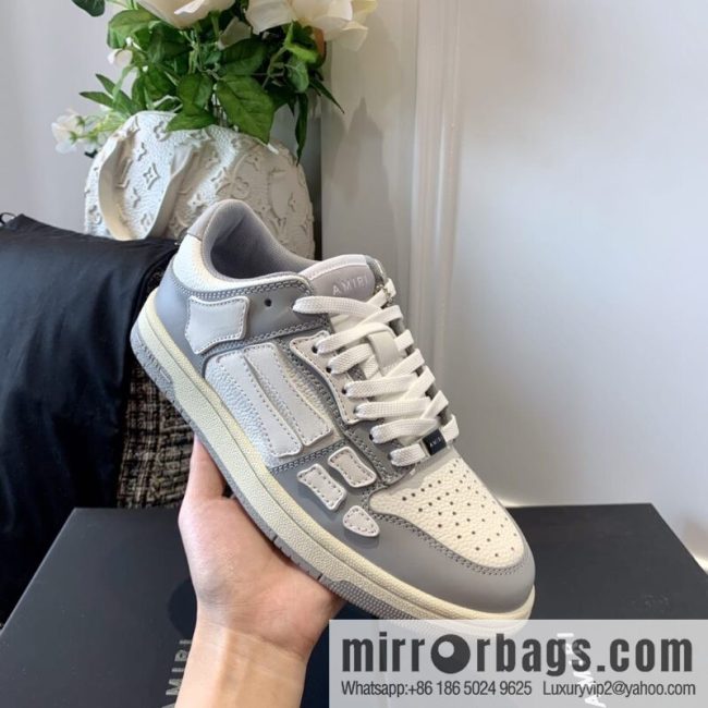 G03H4 AMIRI 21SS SKEL-TOP Bone Low Top