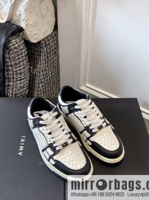 G03H4 AMIRI 21SS SKEL-TOP Bone Low Top