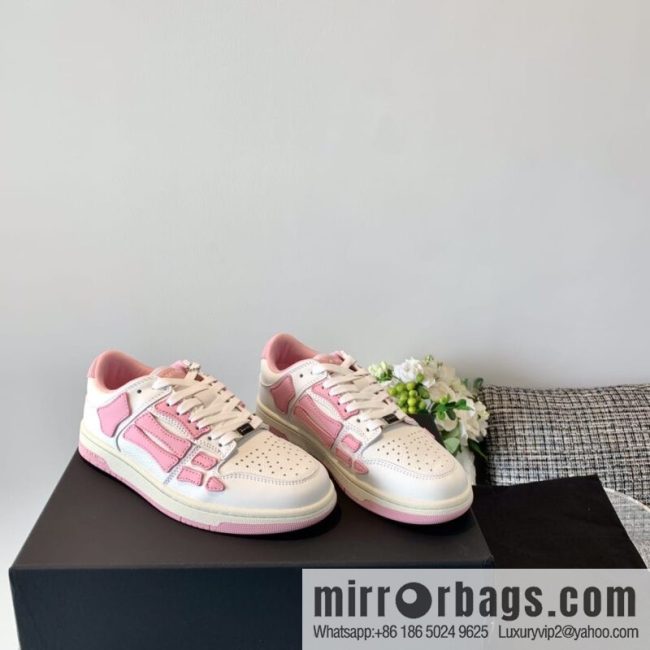G03H4 AMIRI 21SS SKEL-TOP Bone Low Top