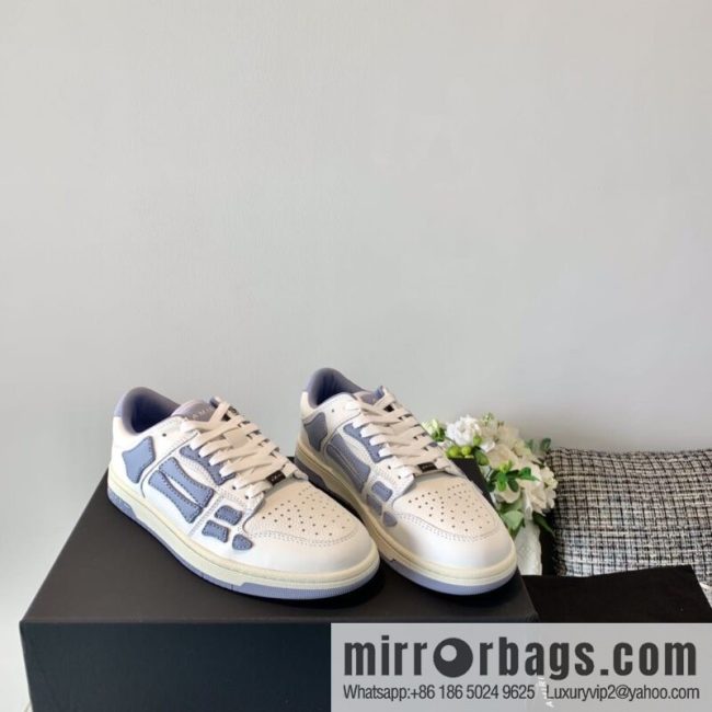 G03H4 AMIRI 21SS SKEL-TOP Bone Low Top