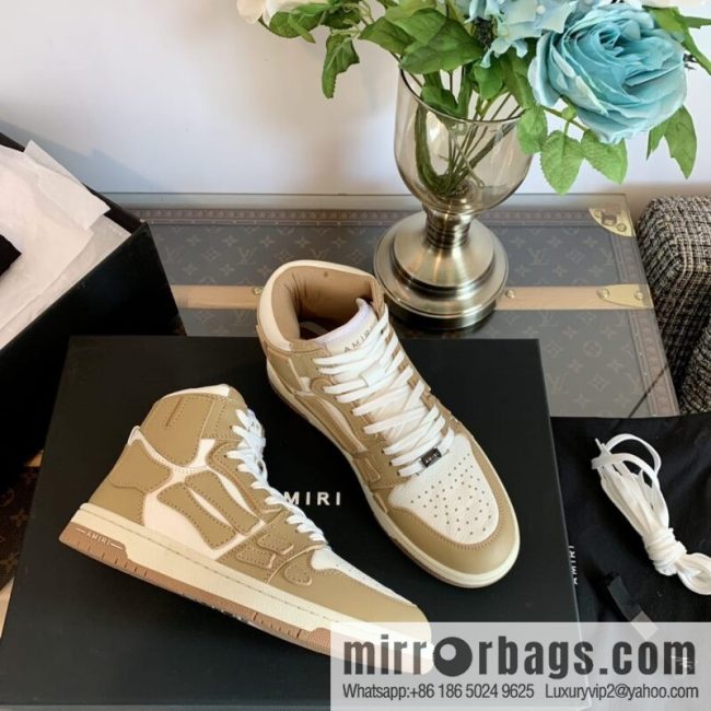 Handmade Unisex His & Hers high top bone shoes with double leather fit