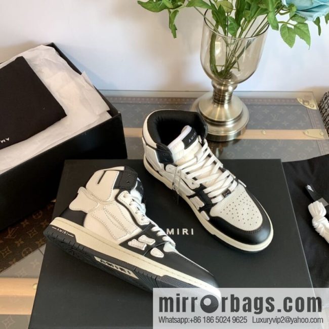 Handmade Unisex His & Hers high top bone shoes with double leather fit