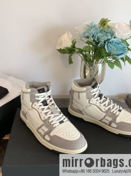 Handmade Unisex His & Hers high top bone shoes with double leather fit