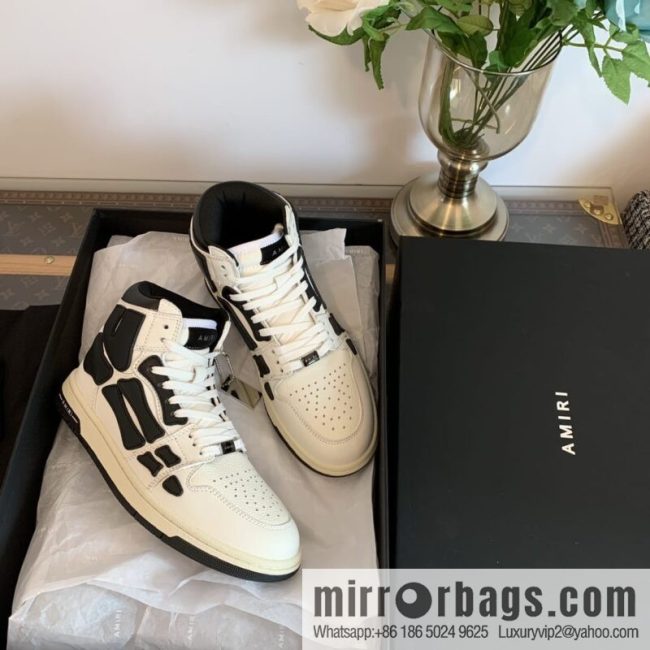 Handmade Unisex His & Hers high top bone shoes with double leather fit