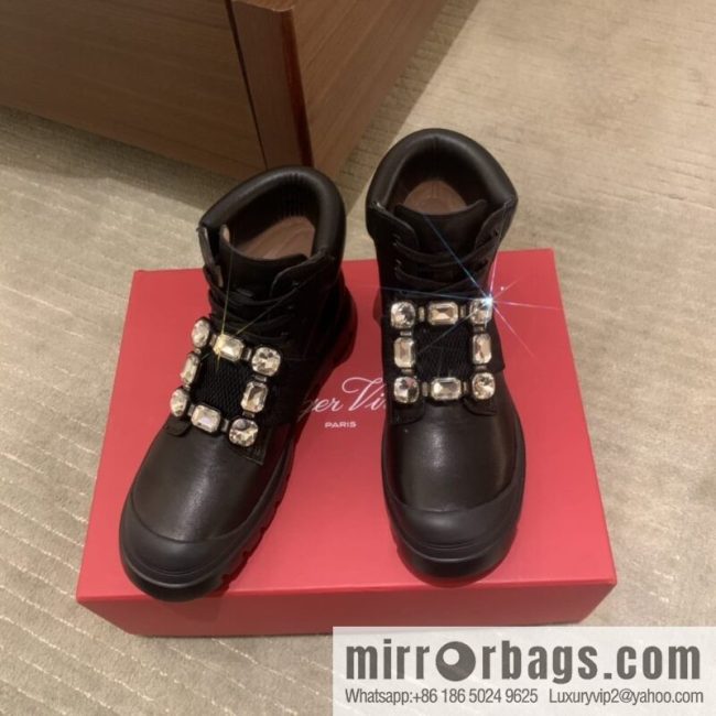 RV Walky Viv Cloud Rhinestone Square Buckle Boots/Boots