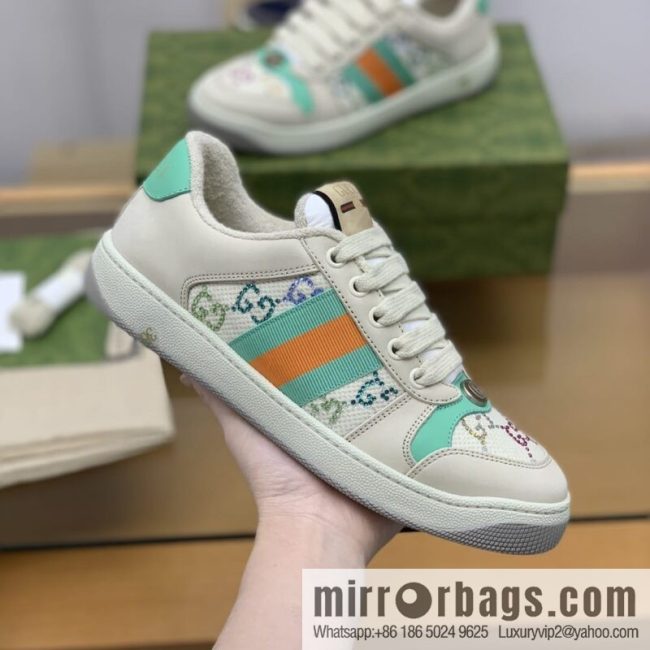 Gucci Gucci Vintage Gucci logo G home men\'s small dirty shoes