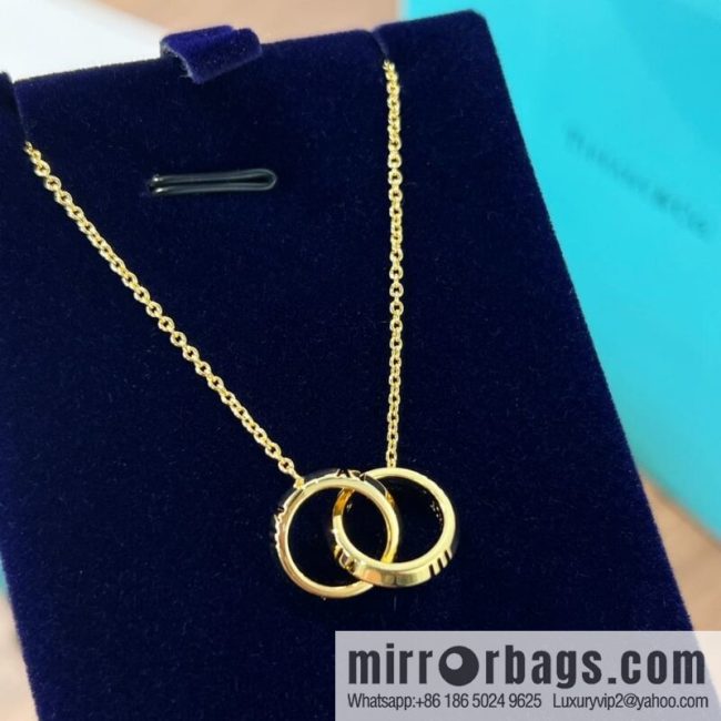 New ☑️ Tiffany & Co. X double ring necklace - Image 4