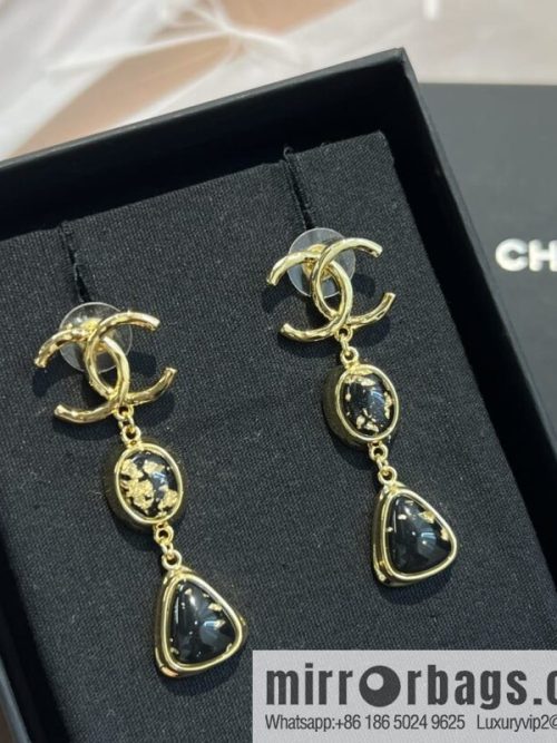 New ☑️ CHANEL Chanel c3 double c gemstone stud earrings
