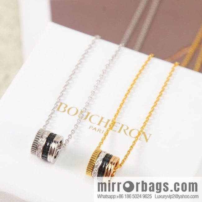 New BOUCHERON/Boucheron Quatre Classique series, the same as Zhou Dongyu, ceramic necklace