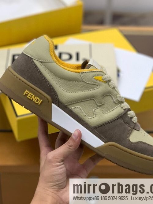 Fendi in brown leather with beige suede His & Hers Vintage sneakers