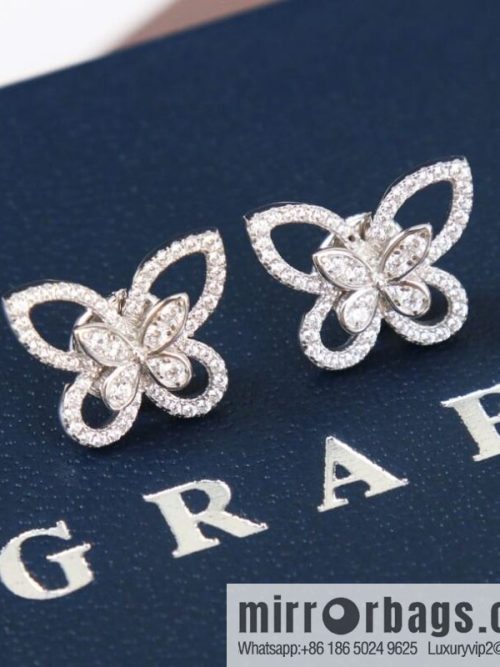 GRAFF butterfly phantom diamond stud earrings