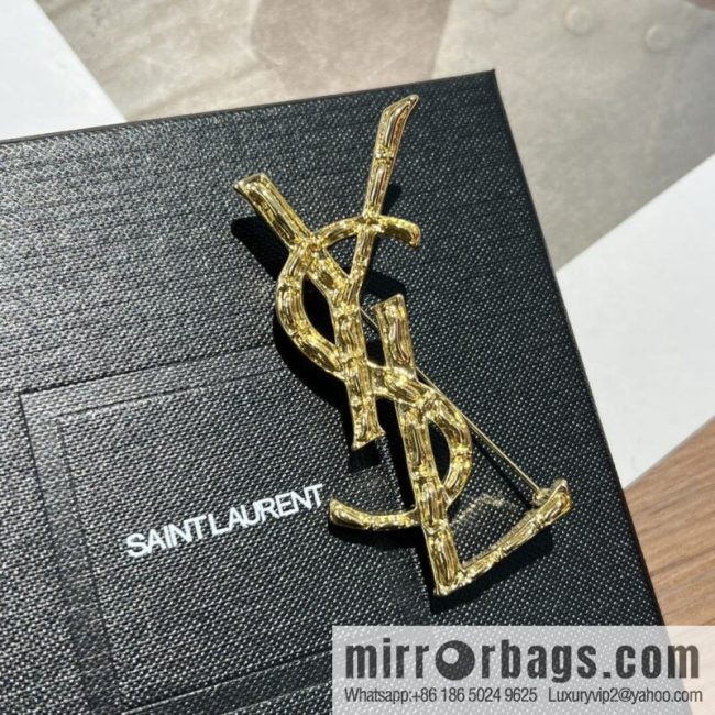 Saint Laurent YSL brooch