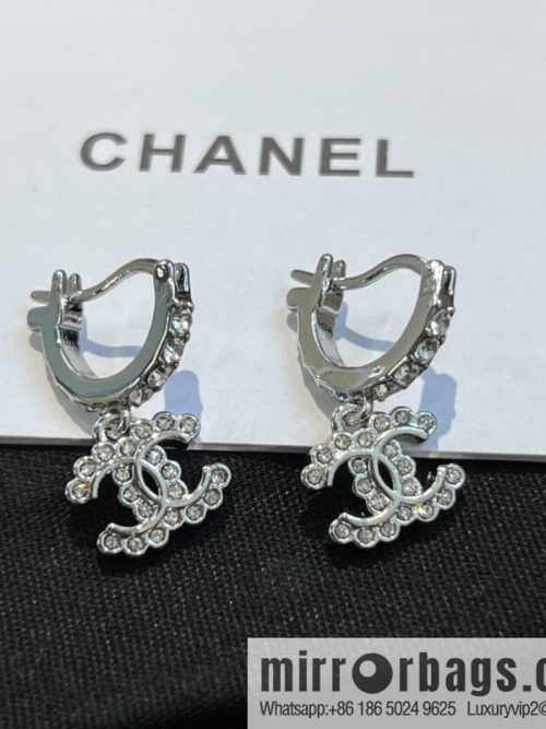 New ☑️ CHANEL Chanel c2 double c full diamond stud earrings