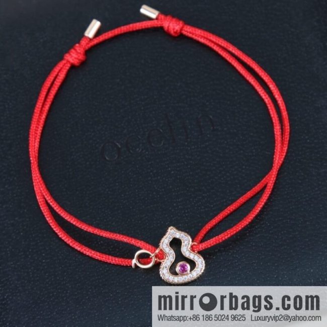 Qeelin unicorn, full diamond gourd red rope bracelet bracelet