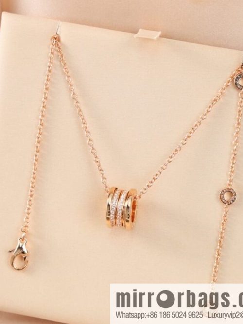 BVLGARI Bulgari double row drill cut-out necklace