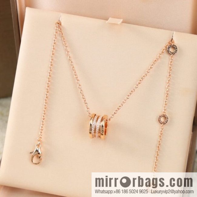 BVLGARI Bulgari spiral full diamond necklace