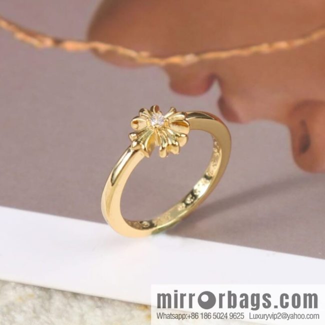 Classic explosion, Croxin gold cross ring - Image 2