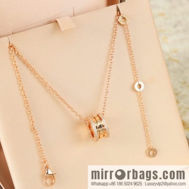 BVLGARI Bulgari double row diamond spring necklace - Image 2