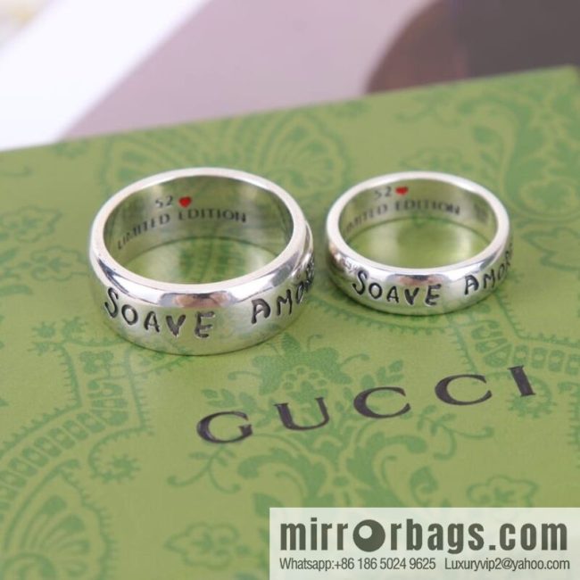 New Gucci gucci English letter ring