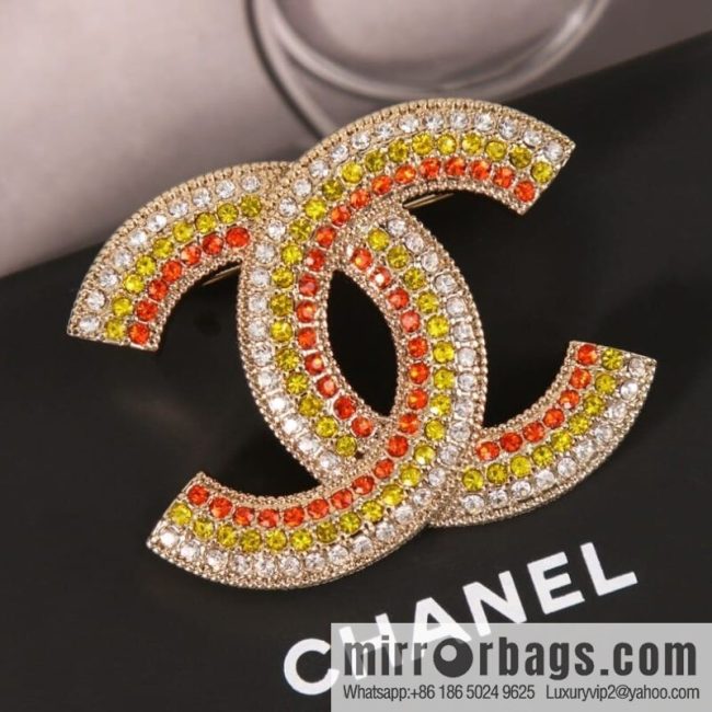 New ☑️ Chanel Chanel Double C Diamond Brooch