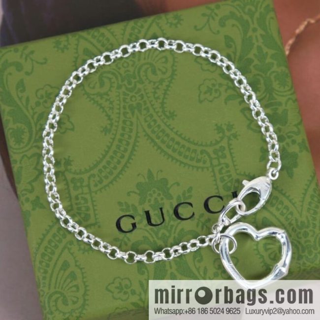 New Gucci gucci peach heart love bracelet