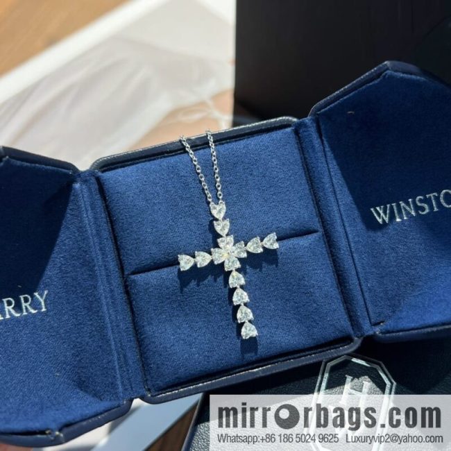 HARRY WINSTON HW Harry Winston cross Cross necklace - Image 3