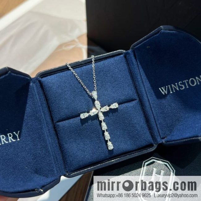 HARRY WINSTON HW Harry Winston cross Cross necklace - Image 2