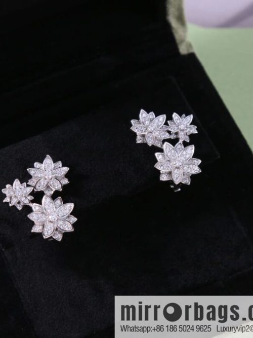 Van Cleef & Arpels Lotus Ear Pat Earrings