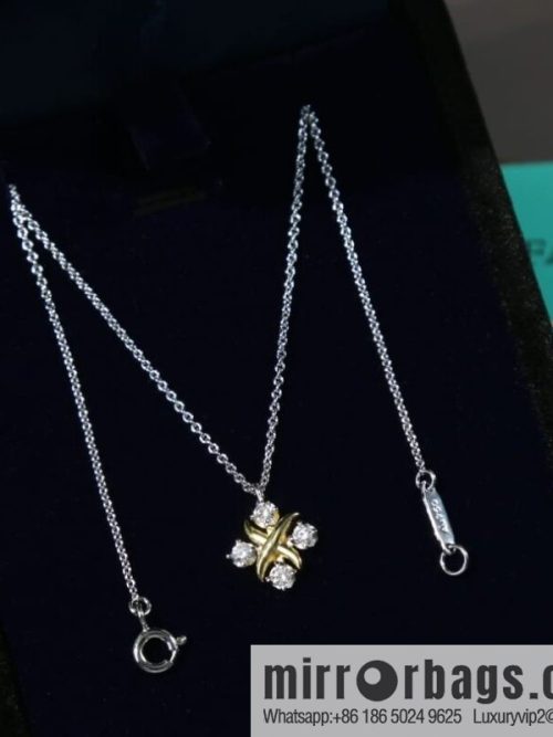 New ☑️ TIFFANY & Co. Tiffany & Co. Color separation cross necklace