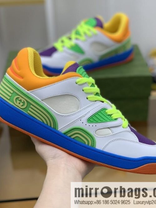 Gucci Gucci uses leather + breathable mesh iconic His & Hers sneakers