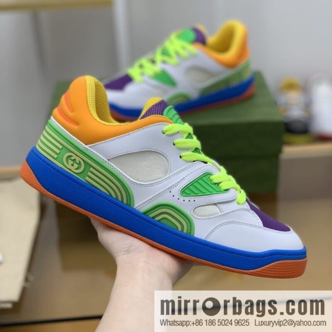 Gucci Gucci uses leather + breathable mesh iconic His & Hers sneakers