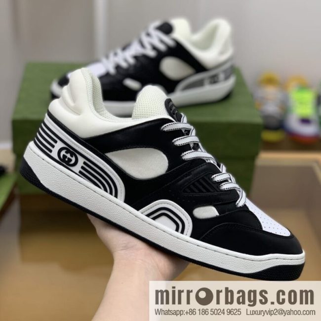 Gucci Gucci uses leather + breathable mesh iconic His & Hers sneakers