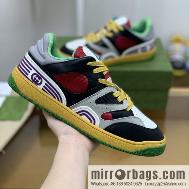 Gucci Gucci uses leather + breathable mesh iconic His & Hers sneakers