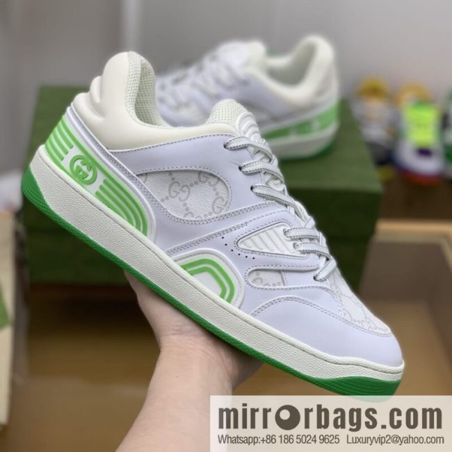 Gucci Gucci uses leather + breathable mesh iconic His & Hers sneakers