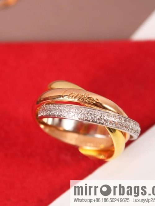 Cartier Trinity series three-color three-ring