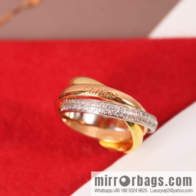 Cartier Trinity series three-color three-ring