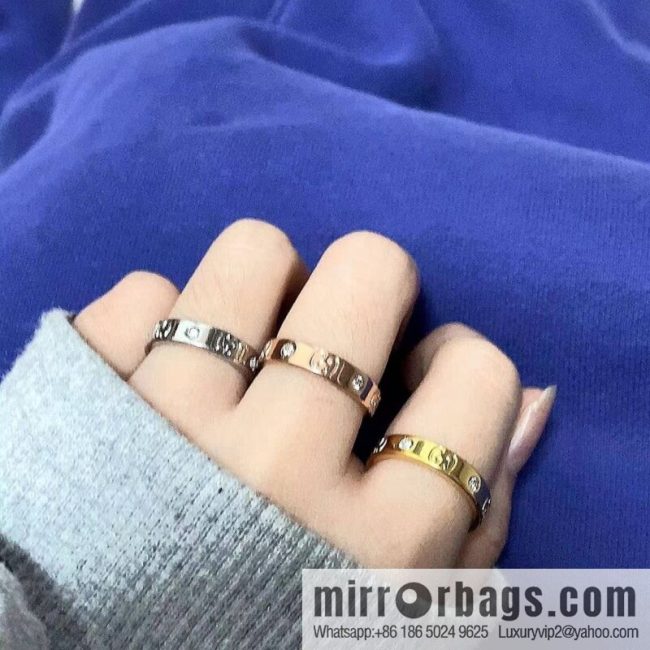 New Gucci gucci double G with diamond ring
