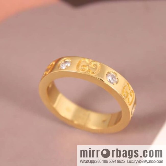 New Gucci gucci double G with diamond ring - Image 2