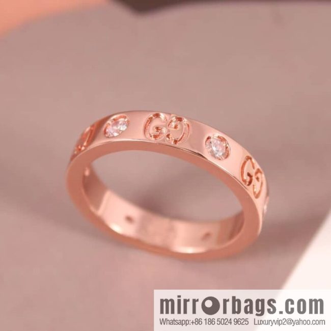 New Gucci gucci double G with diamond ring - Image 3