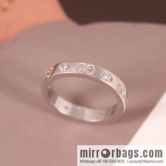 New Gucci gucci double G with diamond ring - Image 4