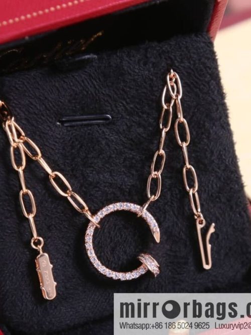 Cartier Cartier new full diamond nail necklace