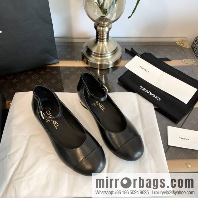 Chanel small fragrance color matching pearl heel counter Mary Jane single shoes‼ - Image 4