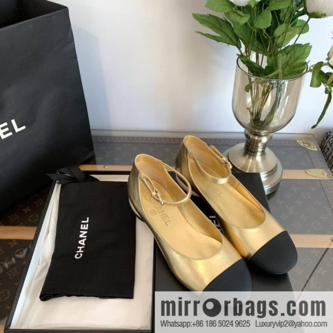Chanel small fragrance color matching pearl heel counter Mary Jane single shoes‼ - Image 3